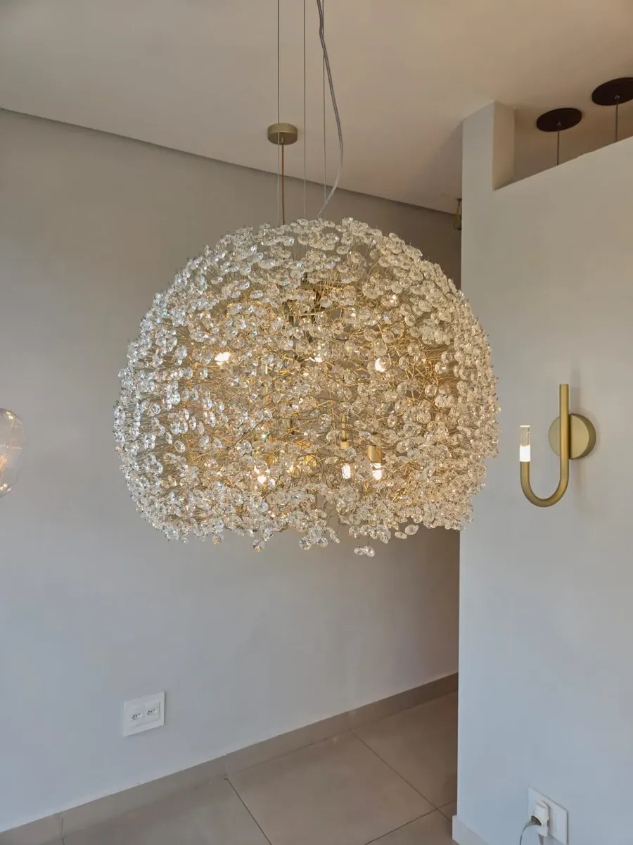 Lustre Cristal Bola Aberta