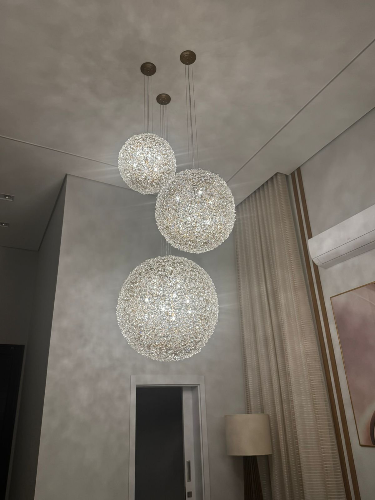 Lustre Cristal Bola Fechada