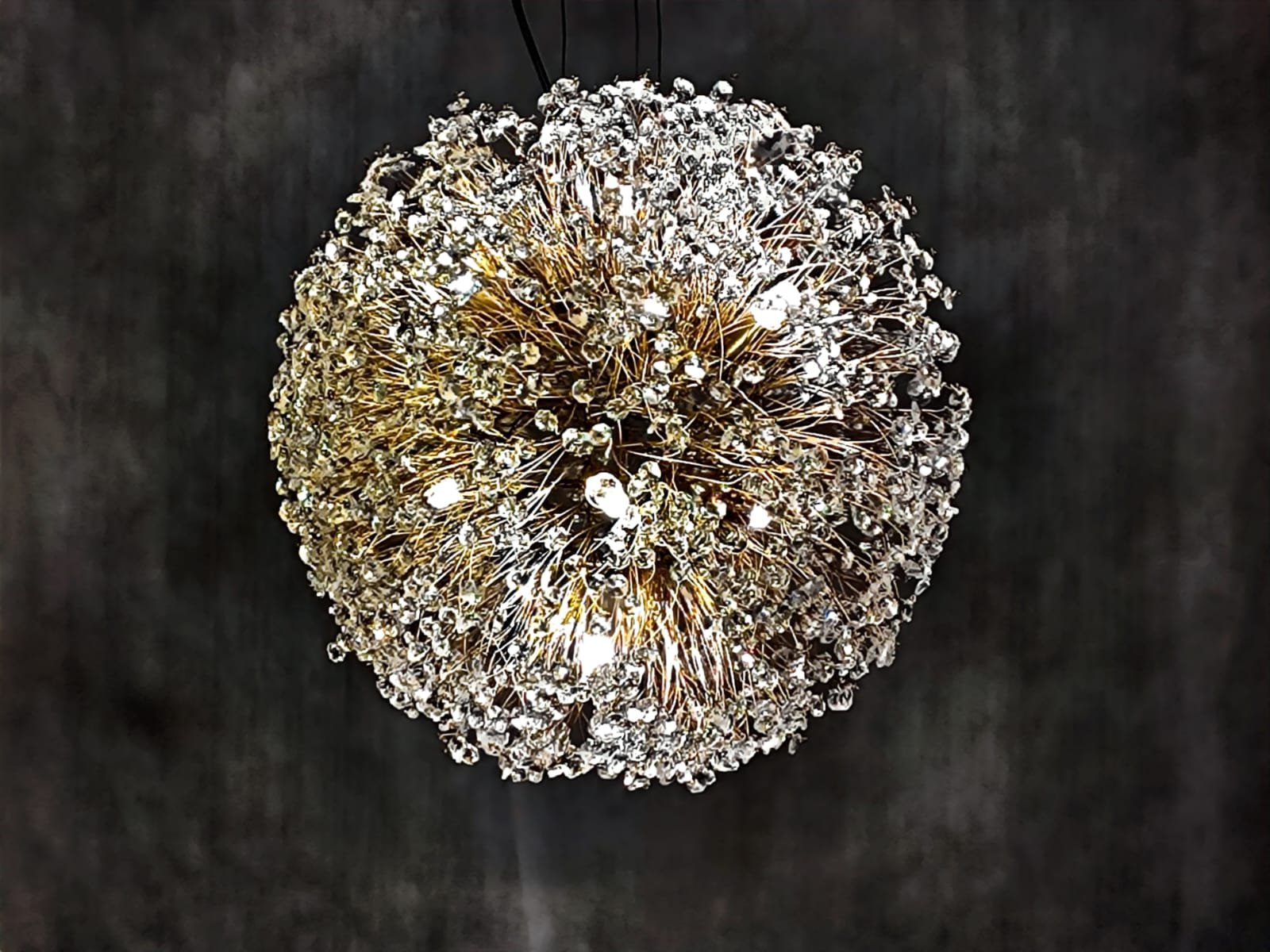 Lustre Cristal Bola Ninho