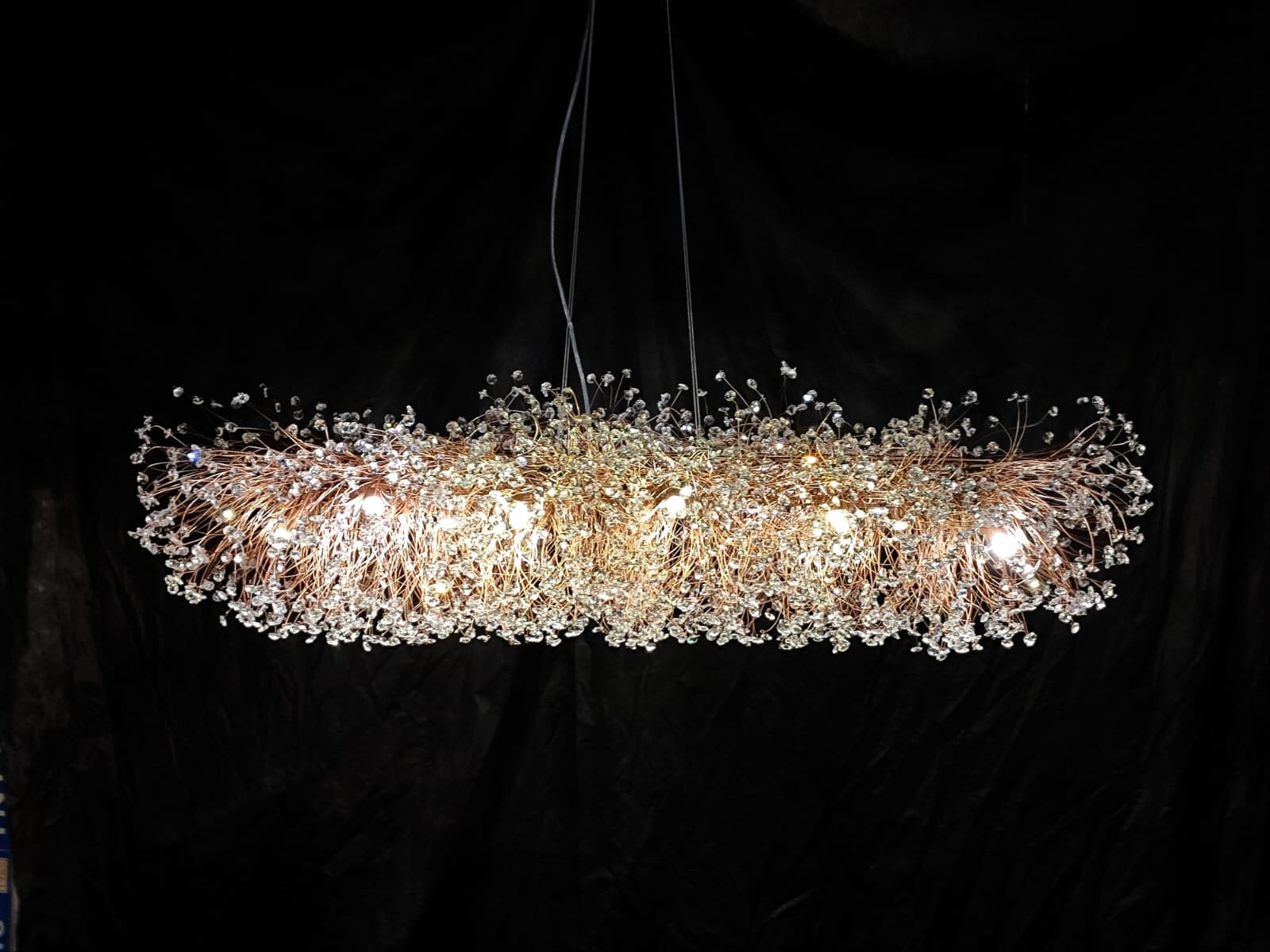 Lustre Cristal Retangular Ninho